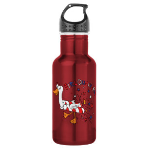 Firequackers 4th of July Duck Water Bottle