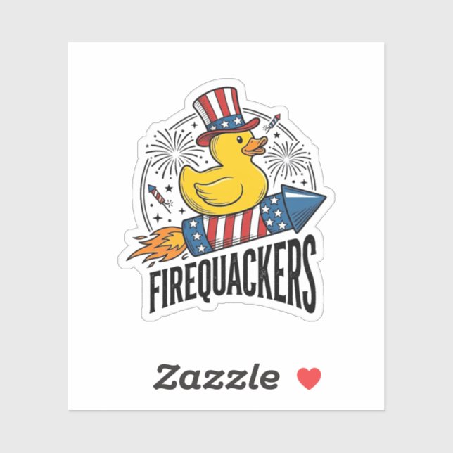 Firequackers Patriotic Duck Firework Shirt Design_ (Sheet)