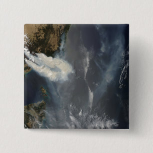 Fires and smoke in southeast Australia 15 Cm Square Badge