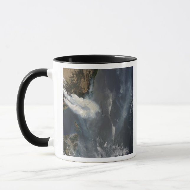 Fires and smoke in southeast Australia Mug (Left)