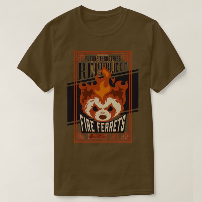 Fires Ferrets Vintage  T-Shirt (Design Front)