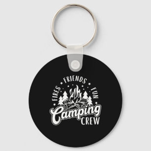 Fires Friends Fun Camping Crew Summer Camp Campfir Key Ring