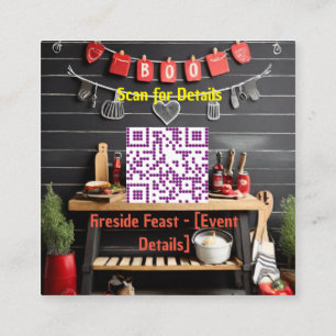 Fireside Feast: BBQ Bash Invitation