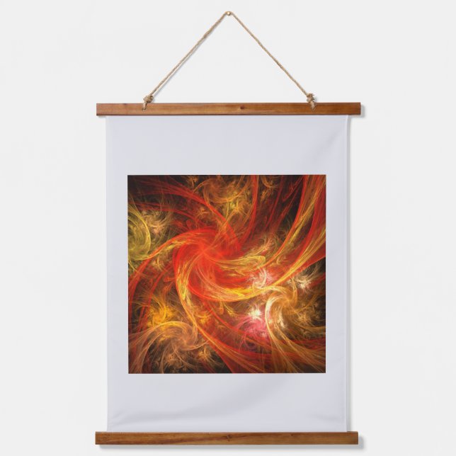 Firestorm Abstract Art Hanging Tapestry (Front)