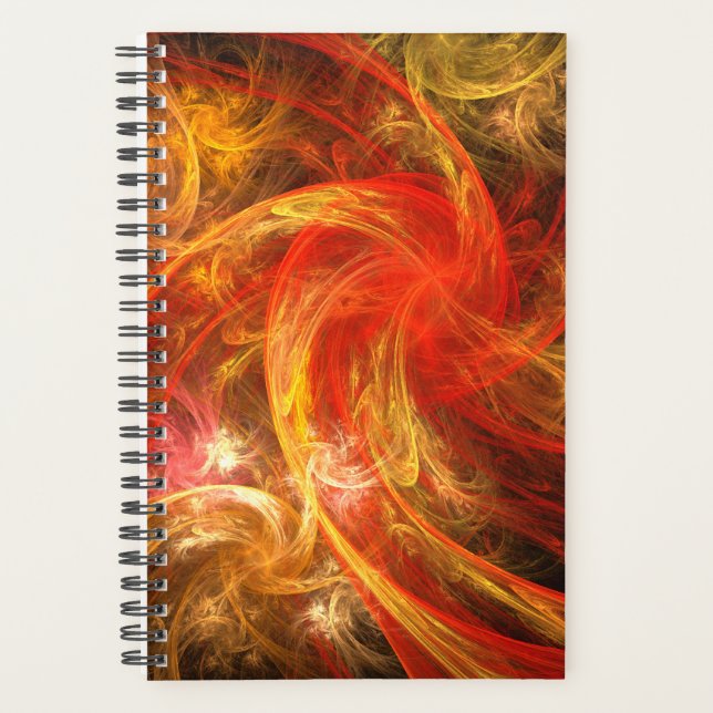 Firestorm Abstract Art Planner (Front)