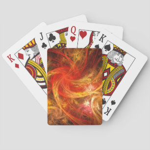 Firestorm Abstract Art Playing Cards