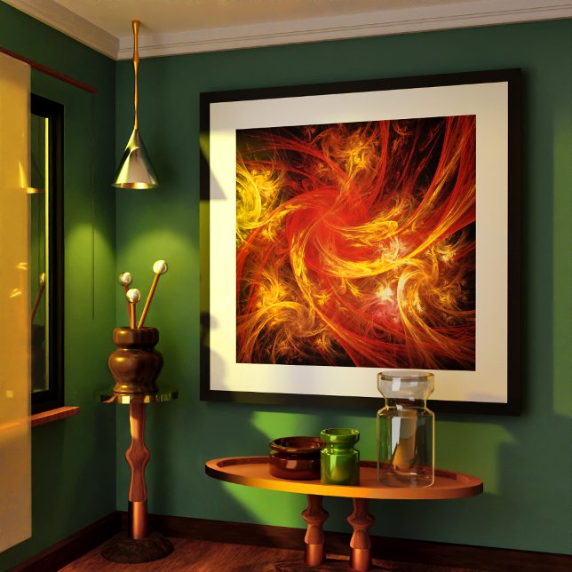 Firestorm Abstract Art Print (Firestorm Abstract Art Poster)