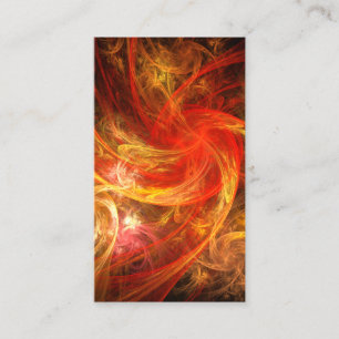 Firestorm Nova Abstract Art Business Card