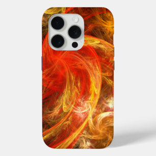 Firestorm Nova Abstract Art iPhone 15 Pro Case