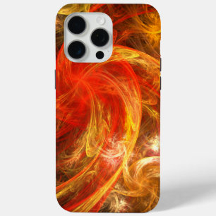 Firestorm Nova Abstract Art iPhone 15 Pro Max Case