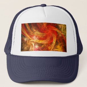 Firestorm Nova Abstract Art Hat