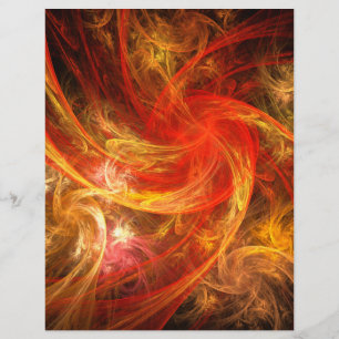 Firestorm Nova Abstract Art Letterhead