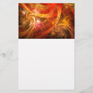 Firestorm Nova Abstract Art Stationery