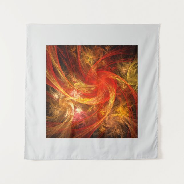 Firestorm Nova Abstract Art Tapestry (Front)
