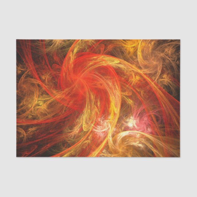 Firestorm Nova Abstract Art Tissue Paper (Front)