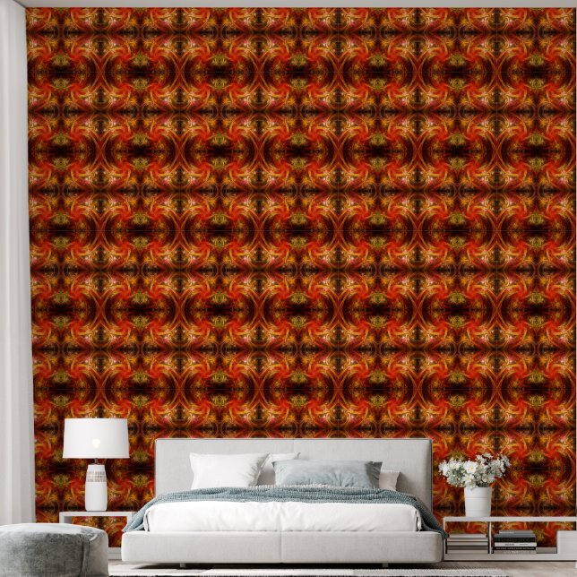 Firestorm Nova Abstract Art Wallpaper (Bedroom)