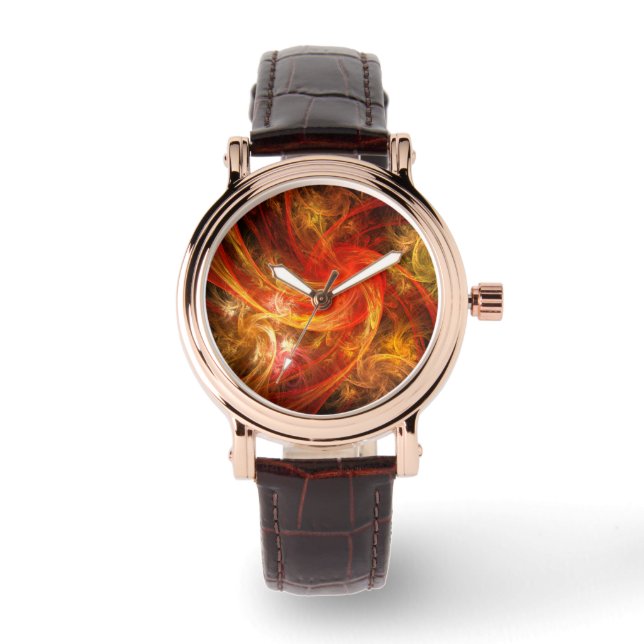 Firestorm Nova Abstract Art Watch (Front)