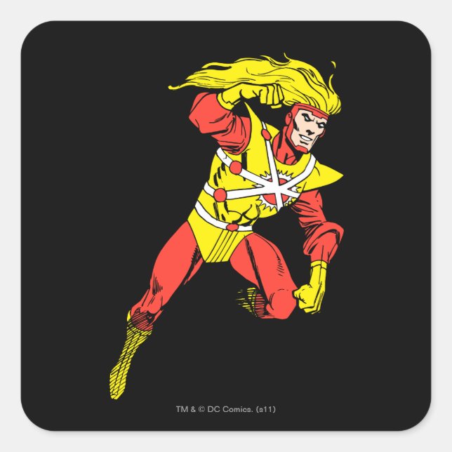 Firestorm Soaring Square Sticker (Front)