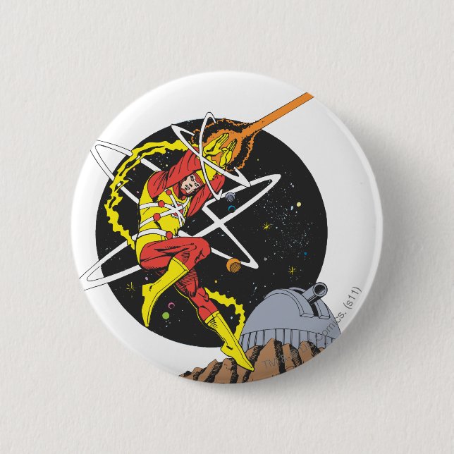 Firestorm - The Nuclear Man 6 Cm Round Badge (Front)