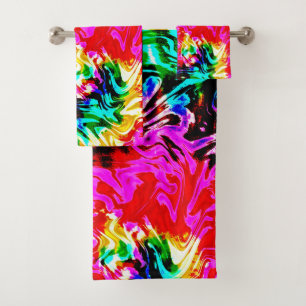 Firestorm Tie Dye, Bath Towel Set