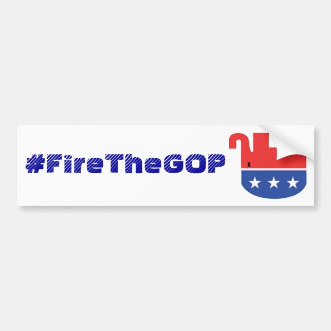 #FireTheGOP bumpersticker Bumper Sticker (Front)