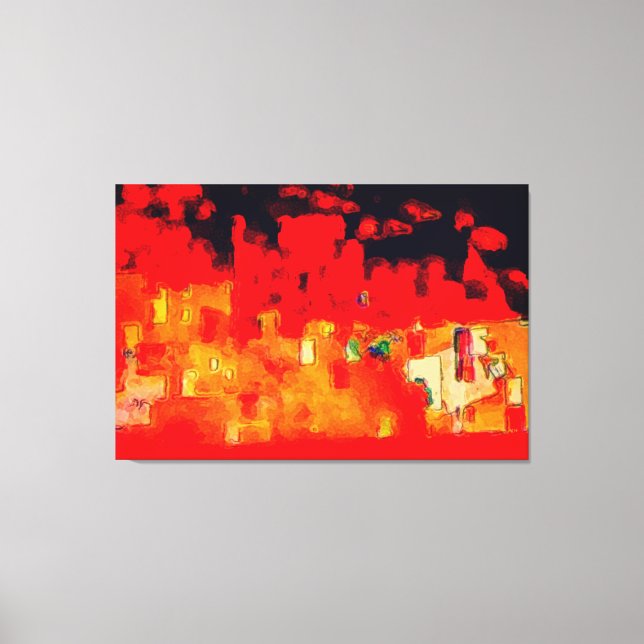 Firetown by Maxwell Kerr Canvas Print (Front)