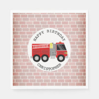 Firetruck + Bricks Firefighter Birthday Party