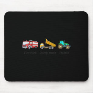 Firetruck Dumptruck Tractor Subtle Anti Trump 1  Mouse Pad