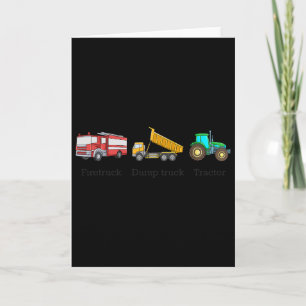 Firetruck Dumptruck Tractor Subtle Anti Trump Card
