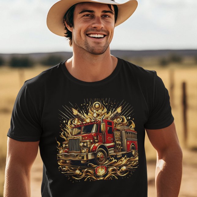 Firetruck In Flames T-Shirt (Creator Uploaded)