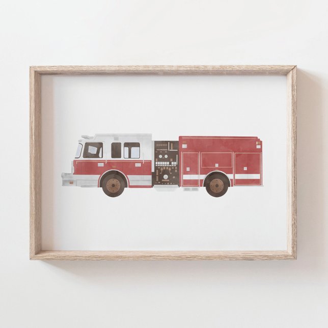 Firetruck Kids Room Poster (Creator Uploaded)