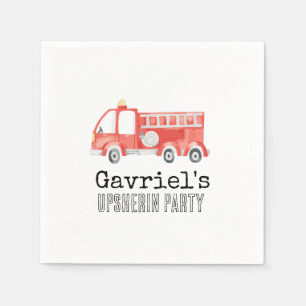 Firetruck Party Napkins
