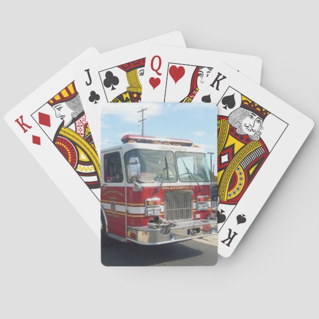 FIRETRUCK PLAYING CARDS (Back)