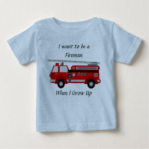 Firetruck Romper for Boys Baby T-Shirt