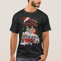Firetruck Santa Sleigh Fireman Christmas Firefight