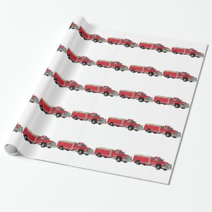 Firetruck Wrapping Paper