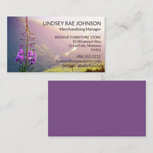 Fireweed at Glacier National Park Business Card
