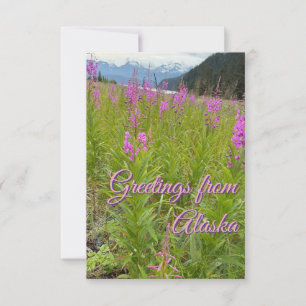 Fireweed Flowers Thank You Card