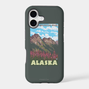 Fireweed & Mountains - Denali Nat'l Park,