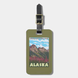 Fireweed & Mountains - Denali Nat'l Park, Luggage Tag
