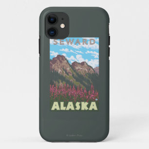 Fireweed & Mountains - Seward, Alaska Case-Mate iPhone Case