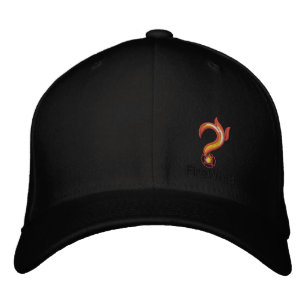 FireWhat Fit Hat with Black on Black logo