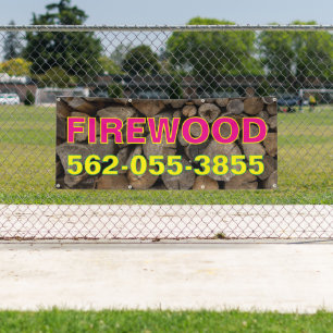 Firewood for Sale Custom Banner