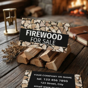 Firewood For Sale Professional Small Business Card