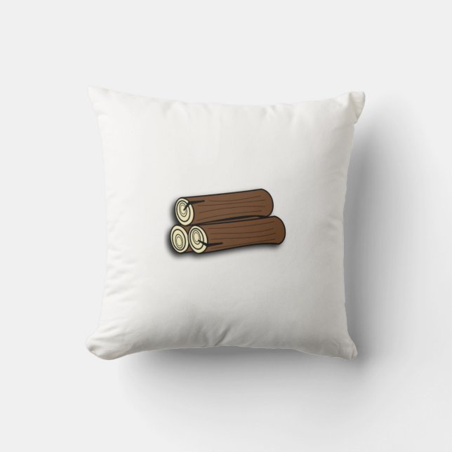 Firewood Logs Cushion (Front)