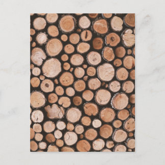 Firewood Logs      Postcard