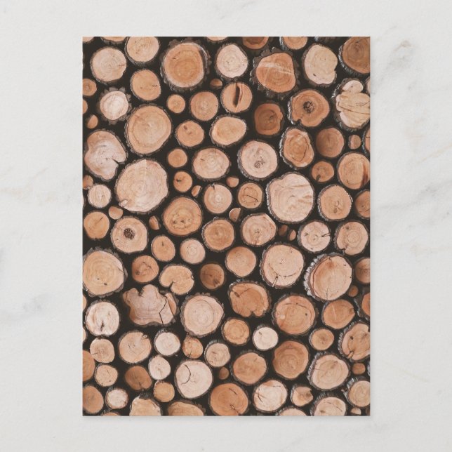 Firewood Logs      Postcard (Front)