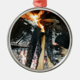 Firewood Metal Tree Decoration