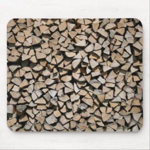 Firewood Mouse Pad