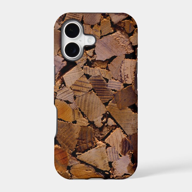 Firewood rustic cabin wood grain tree bark pattern (Back)